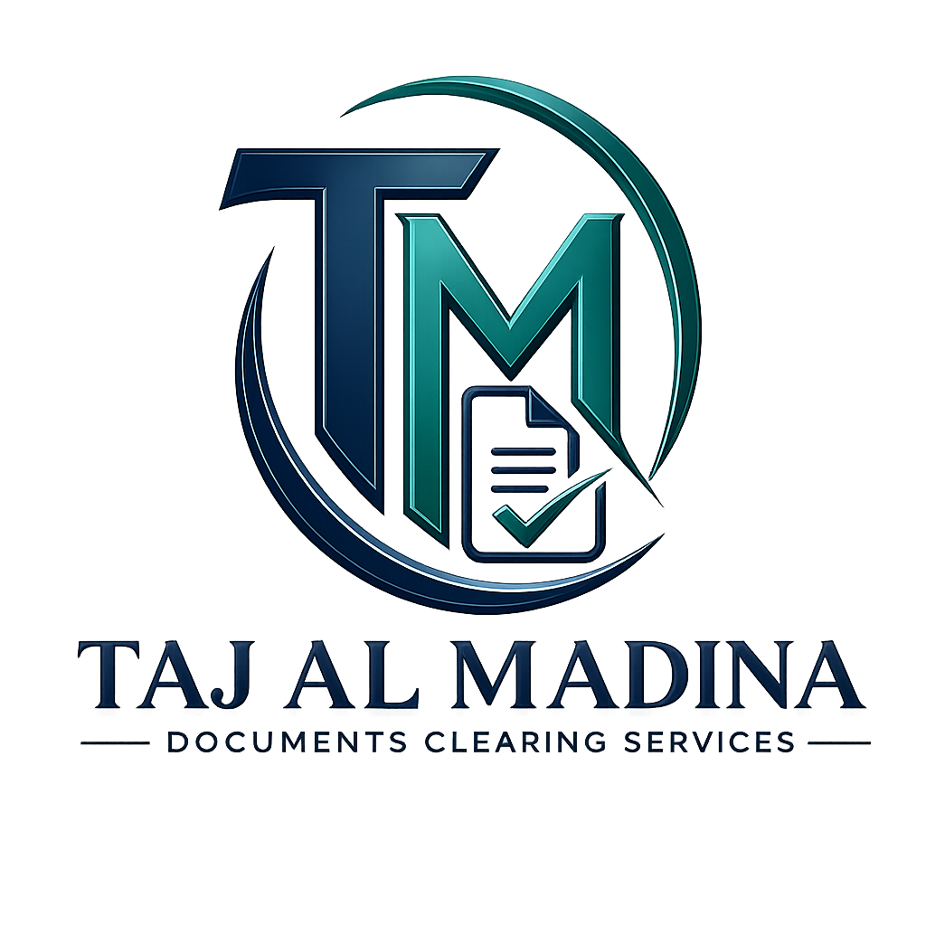 TAJ AL MADINA Documents Clearing Services LLC